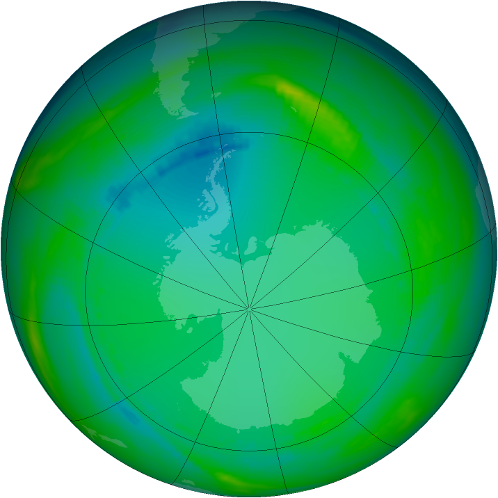 Ozone Map 1984-07-18